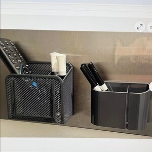 Brand Magnetic Metal Mesh and Plastic Office Locker Set - Gray